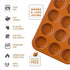 Copper Professional Healthy 12 Cup Cake and Muffins Baking Pan Sheet, Oven and Dishwasher Safe