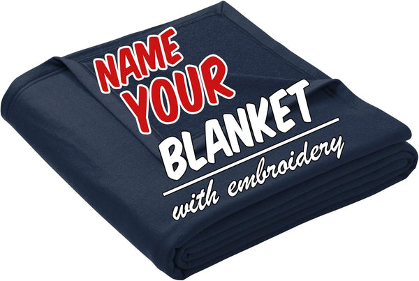 Personalized Custom Oversized Fleece Sweatshirt Blanket (65"x85") - Throw Keepsake Blanket for Housewarming, Babies,
