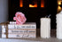 As for Me and My House We Will Serve the Lord Decor - Rustic Wood Decorative Books Stack for Home Coffee Table