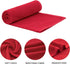 joybest Cotton Kitchen Towels, 4-Pack Ultra Soft Absorbent Dish Cloths, 18 in x 28 in, Red