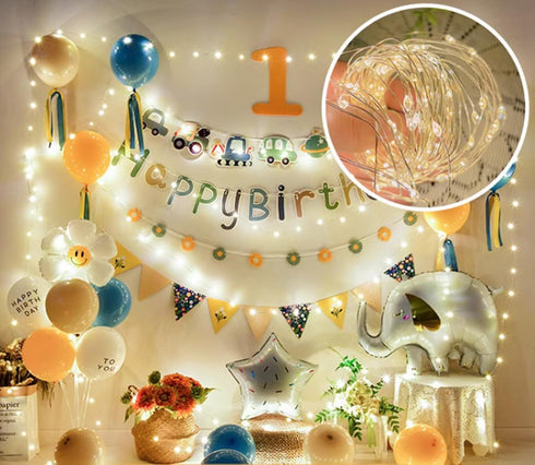 Ranlraka 2Pack 7Ft 20 Battery Powered Fairy Led String Lights LED Twinkle Lights Home Bedroom Indoor Outdoor Halloween