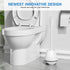 uptronic Toilet Brush and Holder 2 Pack - Ventilated Holder with Long Handle for Bathroom Cleaning