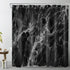 LB Black Marble Shower Curtain - Abstract Natural Black Grey Marble Bathroom Curtain 72x72 inch Waterproof