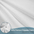 AooHome Fabric Shower Curtain, 36 Width x 72 Height Inch Stall Size Bathroom Curtain, Waterproof, White
