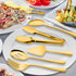 XEVOM 6-Piece Stainless Steel Serving Utensil Set, Includes Serving Spoon, Slotted Spoon, Fork, Tong