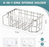 4-in-1 StorageRight Sponge Holder for Kitchen Sink, Sink Caddy Organizers and Storage with Adhesive Hook & Suction