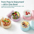 2 Pack 16 oz Glass Lunch Bowl Containers with Lids | Leak & Spill Proof, BPA-Free, Microwave & Dishwasher Safe
