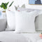 MANDIOO Pack of 2 Pure Snow White Faux Fur Throw Pillow Covers, 22x22 Inches