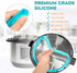 3-Pack 6QT Silicone Sealing Rings with Steam Release Valve for Instant Pot Ultra & 6 Quart Models