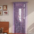 ave split Decorative Door String Curtain Wall Panel, Light Purple Tassel Screen Room Divider, 100x200 centimeters