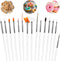 Aster 15Pcs Cake Decorating Brushes, Food Safe Paint Brushes Kit for Baking and DIY Tool Set