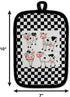 Oven Mitt and Potholder Kitchen Set, 3 Piece Laughing Cows Accessory, Waterproof Oven Glove and Tea Towel