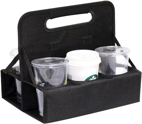 Preferred Nation Reusable Cup Carrier/Caddy - Set of 2, Holds 6 Soda Coffee Cups, Sturdy Frame, Easy to Carry