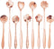 ESRISE 9 Pcs Flower Spoon Set, Stainless Steel Tea and Dessert Spoons, Cute Demitasse Scoop for Mixing Milkshake Jam