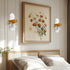 Set Wall Candle Sconces of Two, Rustic White Wood Wall Candle Holder Decor, Farmhouse Wooden Candle Holder Decorations