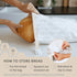 Reusable Bread Bags for Homemade Bread (2 Pack) - Cotton Beeswax Bags for Sourdough Bread Storage