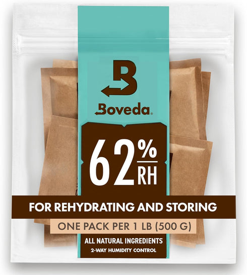 Boveda 62% Two-Way Humidity Control Packs for Storing 1 lb – Size 67 – 4 Pack