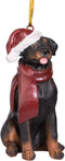 Design Toscano Full Color Christmas Xmas Rottweiler Holiday Dog Ornaments