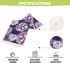 Summer 13x108 Inch Purple Dahlia Flower Spring Table Runner Purple Gray Burlap Table Runners, Floral Seasonal Coffee