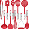 Kitchen Utensils Set, 10 Nylon Stainless Steel Cooking Utensils, Non Stick and Heat Resistant Cookware