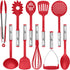 Kitchen Utensils Set, 10 Nylon Stainless Steel Cooking Utensils, Non Stick and Heat Resistant Cookware