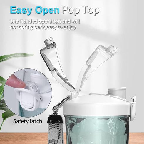 Portable Personal Size Blender for Shakes and Smoothies, 20 Oz Mini Blender for Kitchen, Home, Travel with 6 Blades