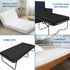 Cot Sheets 30" x 80", Fitted Mattress Sheet for Narrow Twin, Camping Cot, Super Soft Microfiber, Black