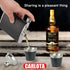 Hip Flask Gift Set, 8 Oz Hip Flasks for Liquor with Black Leather Cover, 18/8 Stainless Steel, 2 Cups & Funnel, Gift Box