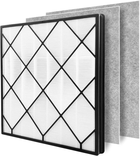 True HEPA Filter Replacement for Shark Air Purifier 4, Compatible with Shark HE400, HE401, HE402, HE405, Compare Part
