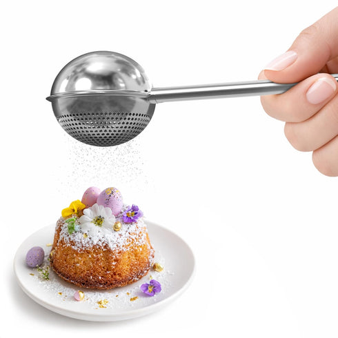 Flour Shaker Duster 304 Stainless Steel Flour Duster for Bread Baking with
