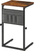 HOOBRO C Shaped End Table, Adjustable Height Side Table for Sofa, Couch