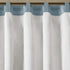 Madison Park Serene Embroidered Light Filtering Curtain Panel, 50x18, Blue for Bedroom Livingroom