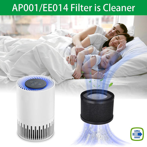 Lichelete AP001 EE014 Filter - 2 Pack H13 True HEPA Replacement Filter Compatible with TaoTronics and VAVA