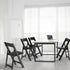 Set 1, (1, VINGLI Black Resin Folding Chair with Padded Cushion, of Plastic Foldable Seat for Indoor & Outdoor Use