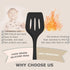 5 Pcs Silicone Kitchen Utensils Set with Holder, Heat Resistant Gadgets Tools for Nonstick Cookware, Dishwasher Safe