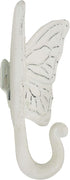 Foreside Home & Garden Rustic Antique White Metal Butterfly Wall Hook
