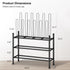 6 2-Tier 9 Closet STO STO Detachable Shoe and Boot Rack Organizer, Metal Stackable Boot Rack for Pairs, Shoe Rack