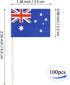 JBCD Australia Toothpick Flag, Australian Mini Small Cupcake Topper Flags, 100pcs
