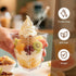 GGYKJSK 50-Pack 5oz Dessert Cups with Lids, Plastic Parfait/Pudding Cups, Small Plastic Containers with Spoons
