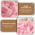 MEGO Kids Fluffy Faux Rabbit Fur Bean Bag Chair Cover(No Filler), Soft Shaggy Wide Striped Stuffed Animal Storage Bean