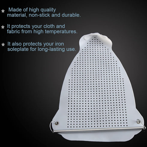 High Temperature Iron Plate Cover Protector, Super Slick Surface Ironing Shoe for Most Irons
