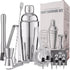 13-Piece Bartender Kit Bar Tool Set Boston Cocktail Shaker Set with Muddler,Strainer,Jigger,SpoonHome