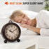 RODH Battery Alarm Clock,Night Light,Vintage Hangable Super Silent Non Ticking Analog Table Clock for Bedroom Bedside