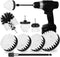 Drill Brush Attachment Set, 7 Pack 1/4in Power Scrubber Brush + Extend Long Attachment for Bathroom, Tub, Tile, and