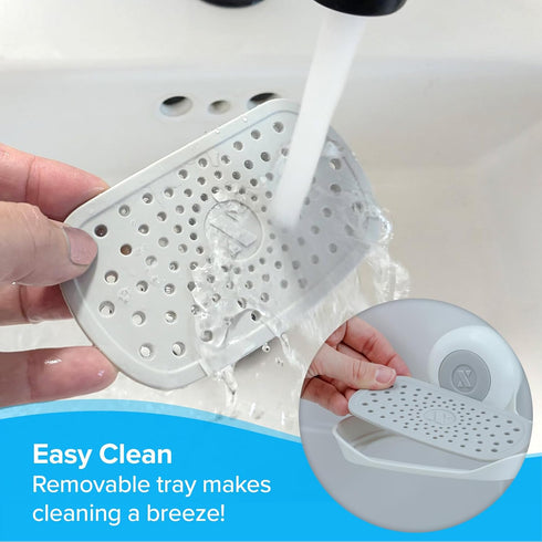 SlipX Solutions Strong Hold Soap Saver, Suction Cup Holder, Must Have Universal Kitchen & Bathroom Shower Accessories
