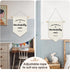 Wheatwin 15x11 Inch Christian Nursery Decor, I Am Fearfully and Wonderfully Made Wall Hanging Pennant Flag Banner