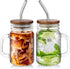 DRASTAR Iced Coffee Cup, 16 oz Mason Jar Cups with Handle, Small