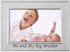 Lawrence Frames Big Brother Silver Plated Picture Frame, 6x4, Me And My Big Brother Design