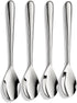 Demitasse Espresso Spoons Set of 4, 4.7 Inch Forged 18/10 Stainless Steel Mini Teaspoons, Heavy Duty