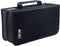 DVD Case Holder, Portable CD/DVD Case Wallet Binder for Home Travel, 160 Capacity Organizer (Black binder, Black)